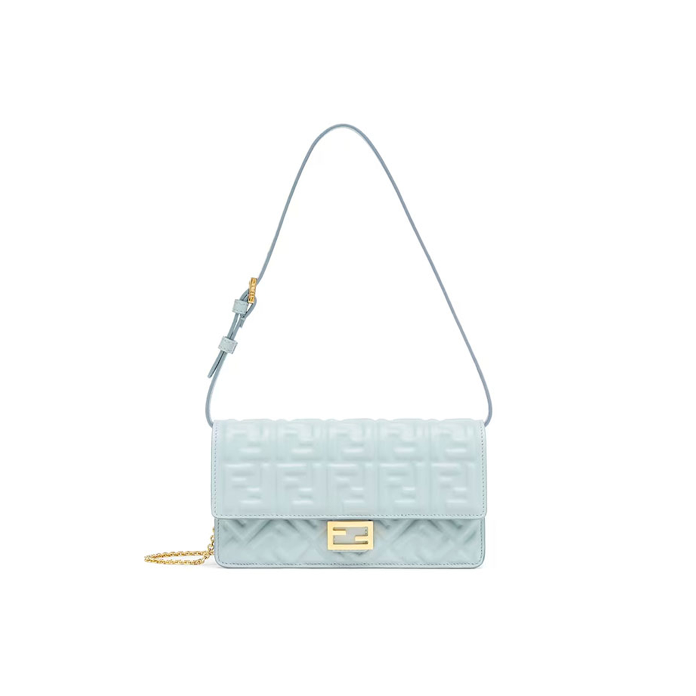 F**di wallet on chain baguette 8m0498aajdf1npu (21*11.5*5cm)